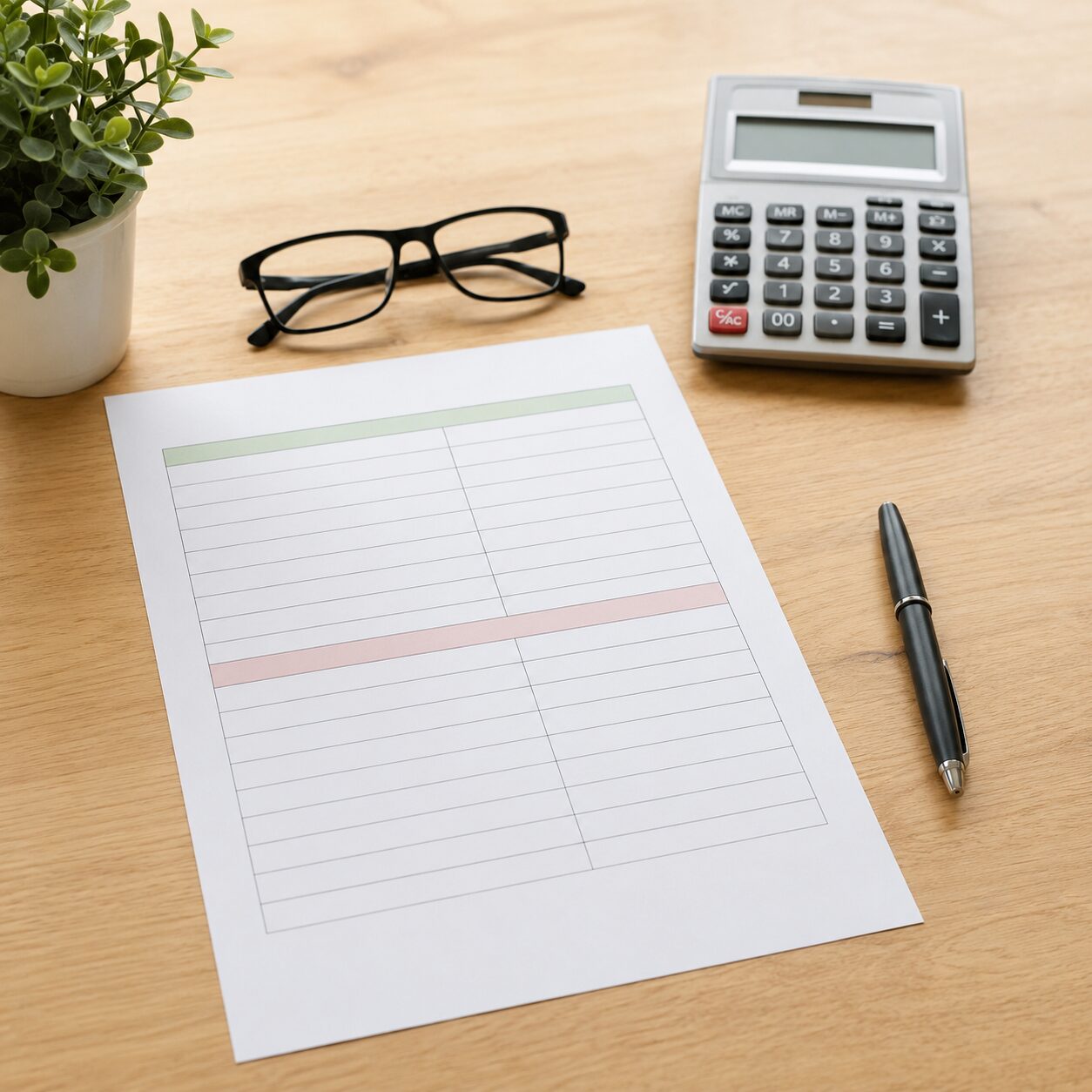 Personal Finance Balance Sheet Template showing assets, liabilities, and net worth calculation on a laptop screen